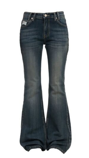 High rise bootcut jeans