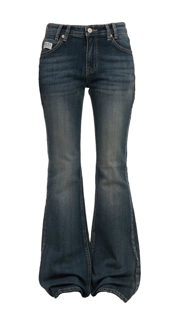 High rise bootcut jeans